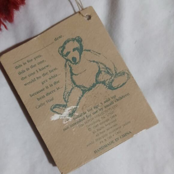 VTG "Sandy Claus II" Santa Bear Boyds Bears J.B.Bean and Associates 85'-98' TAG - Picture 7 of 12